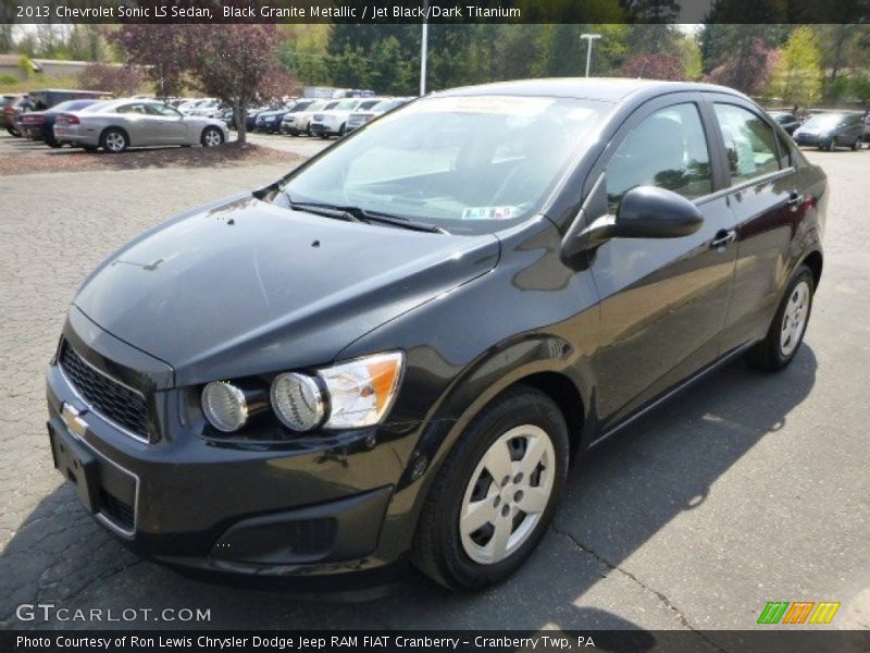 Black Granite Metallic / Jet Black/Dark Titanium 2013 Chevrolet Sonic LS Sedan