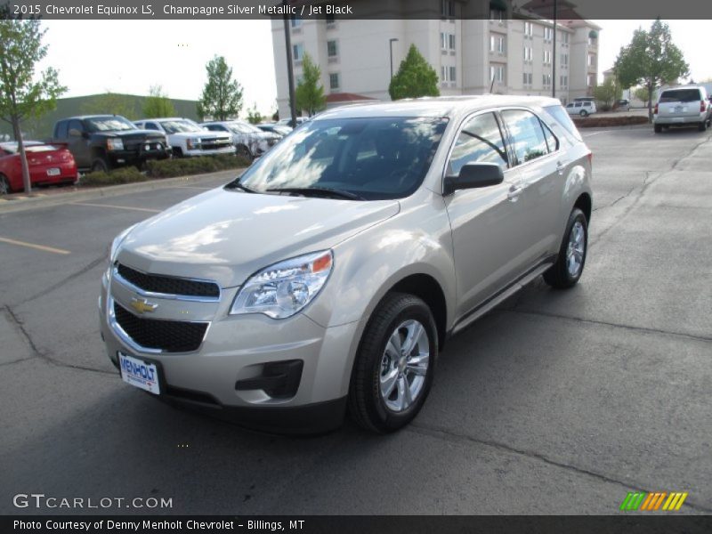 Champagne Silver Metallic / Jet Black 2015 Chevrolet Equinox LS