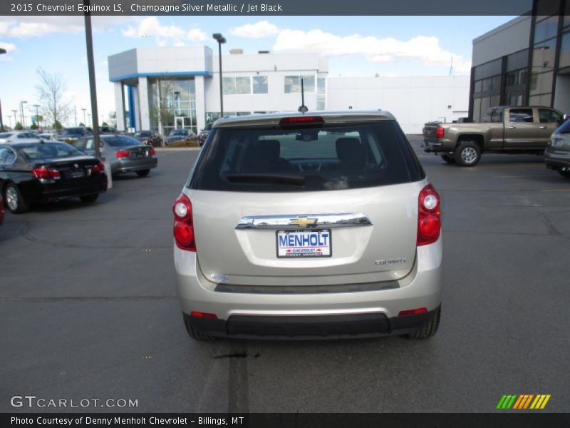 Champagne Silver Metallic / Jet Black 2015 Chevrolet Equinox LS