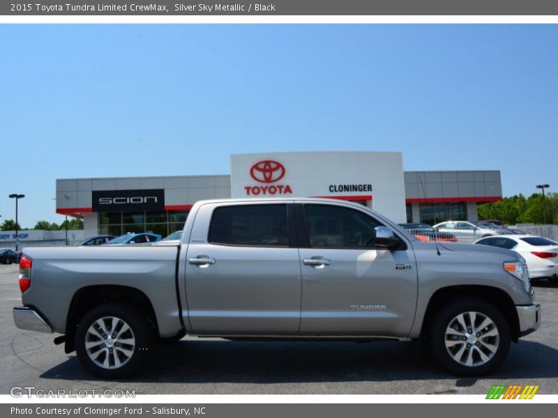 Silver Sky Metallic / Black 2015 Toyota Tundra Limited CrewMax