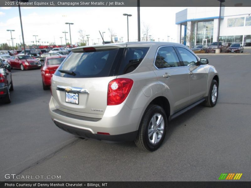 Champagne Silver Metallic / Jet Black 2015 Chevrolet Equinox LS