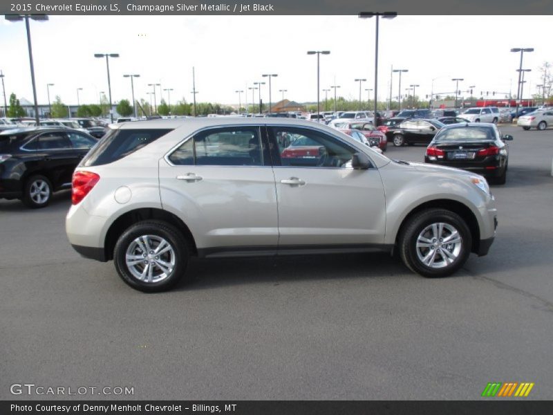 Champagne Silver Metallic / Jet Black 2015 Chevrolet Equinox LS