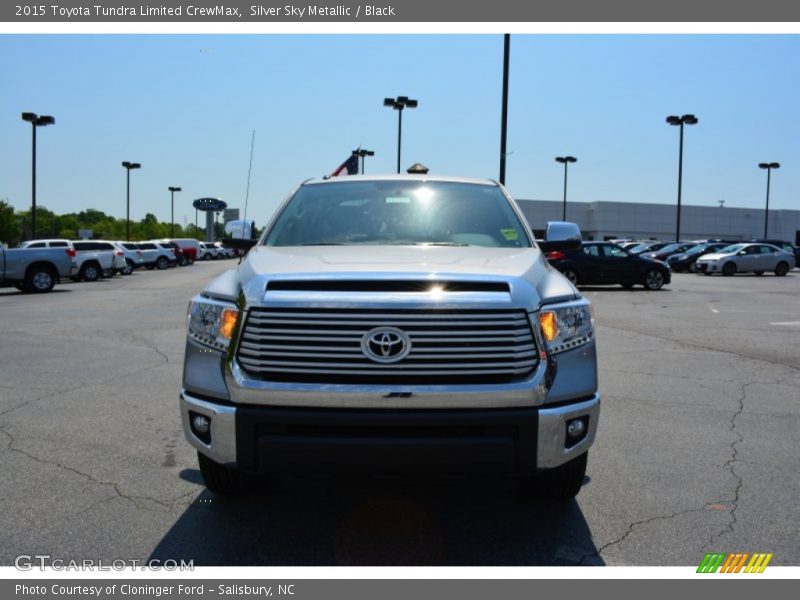 Silver Sky Metallic / Black 2015 Toyota Tundra Limited CrewMax