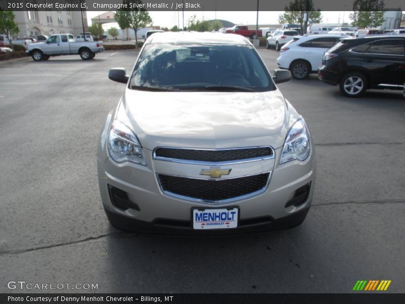Champagne Silver Metallic / Jet Black 2015 Chevrolet Equinox LS