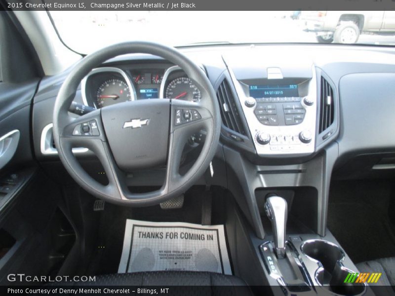 Champagne Silver Metallic / Jet Black 2015 Chevrolet Equinox LS