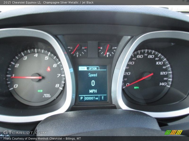Champagne Silver Metallic / Jet Black 2015 Chevrolet Equinox LS