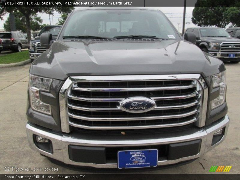 Magnetic Metallic / Medium Earth Gray 2015 Ford F150 XLT SuperCrew