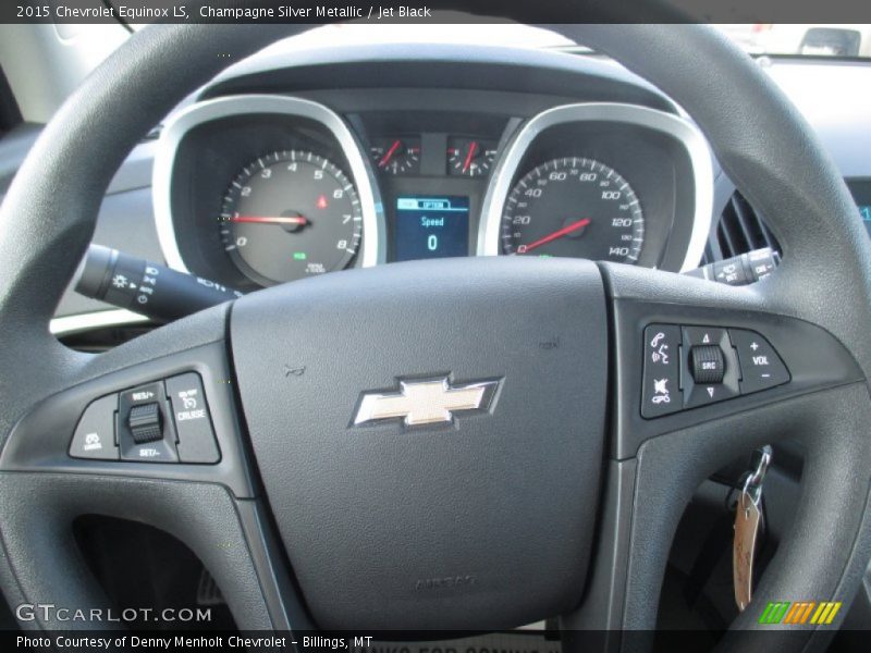 Champagne Silver Metallic / Jet Black 2015 Chevrolet Equinox LS