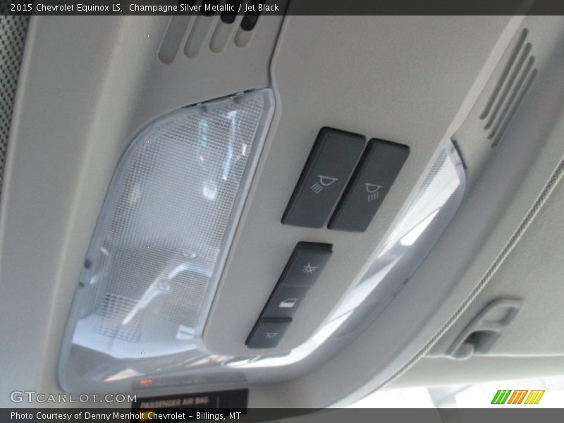 Champagne Silver Metallic / Jet Black 2015 Chevrolet Equinox LS