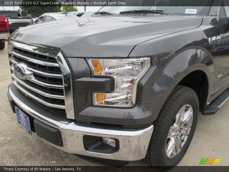 Magnetic Metallic / Medium Earth Gray 2015 Ford F150 XLT SuperCrew