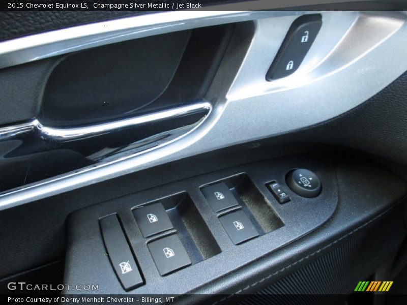 Champagne Silver Metallic / Jet Black 2015 Chevrolet Equinox LS