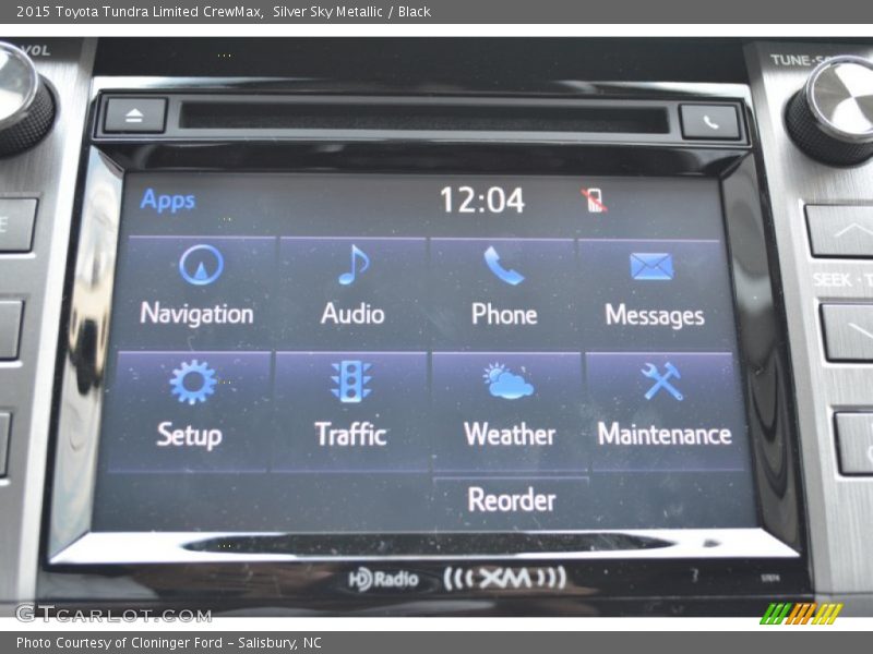 Silver Sky Metallic / Black 2015 Toyota Tundra Limited CrewMax