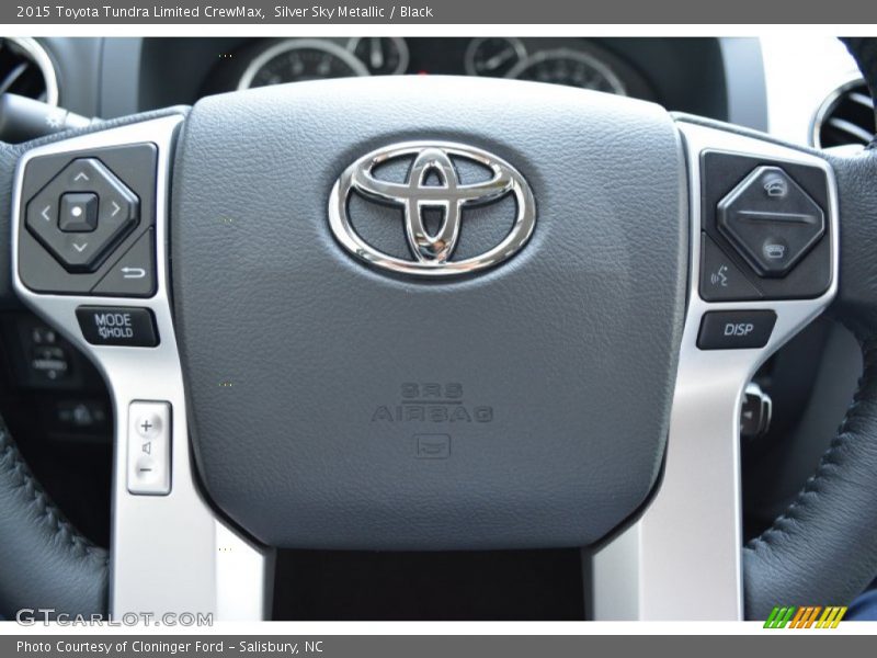 Silver Sky Metallic / Black 2015 Toyota Tundra Limited CrewMax