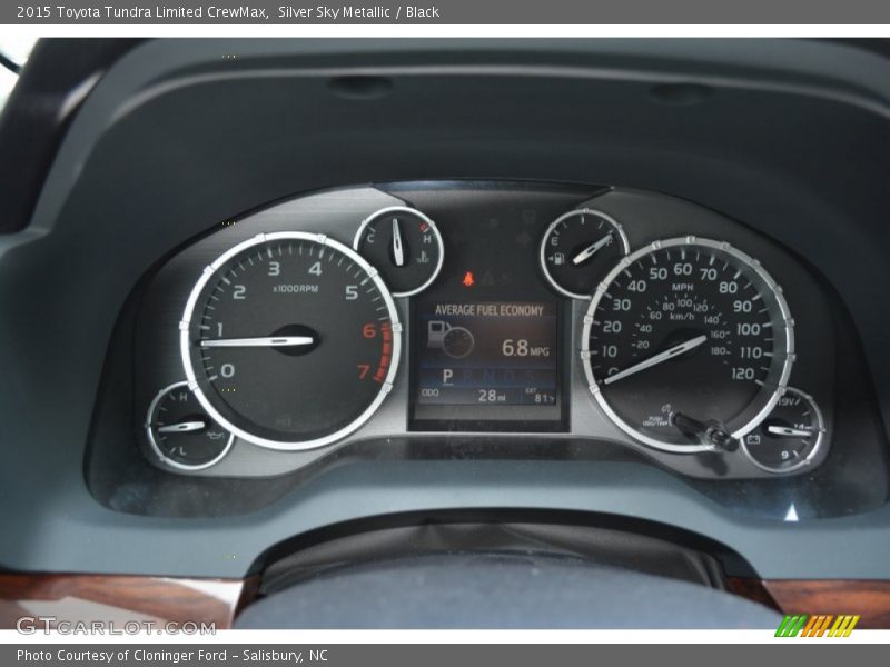 Silver Sky Metallic / Black 2015 Toyota Tundra Limited CrewMax