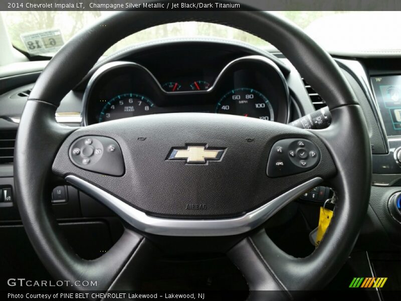 Champagne Silver Metallic / Jet Black/Dark Titanium 2014 Chevrolet Impala LT