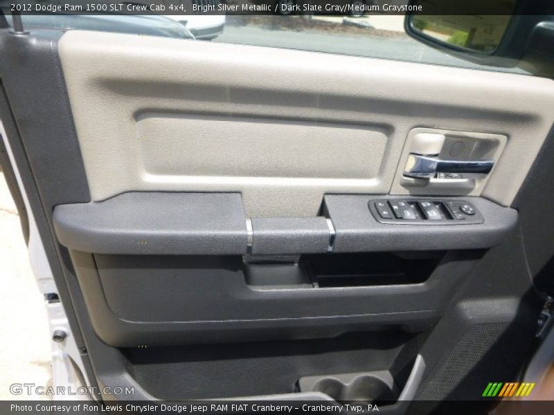 Bright Silver Metallic / Dark Slate Gray/Medium Graystone 2012 Dodge Ram 1500 SLT Crew Cab 4x4