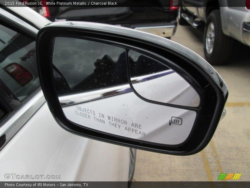 White Platinum Metallic / Charcoal Black 2015 Ford Fusion SE