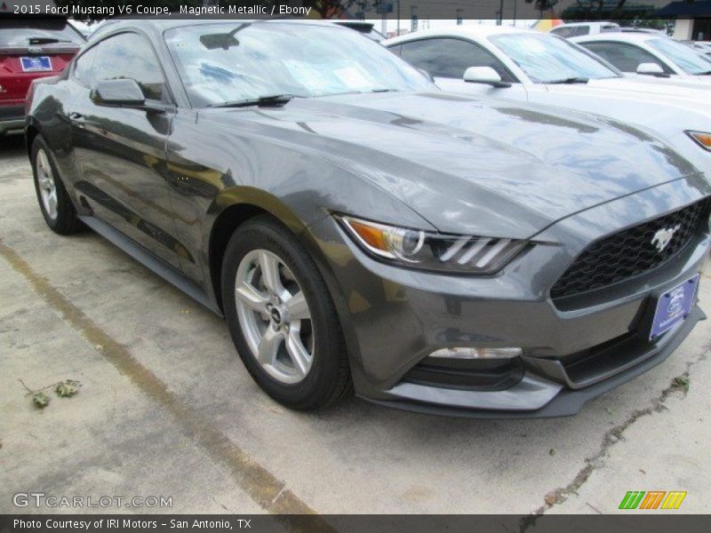 Magnetic Metallic / Ebony 2015 Ford Mustang V6 Coupe