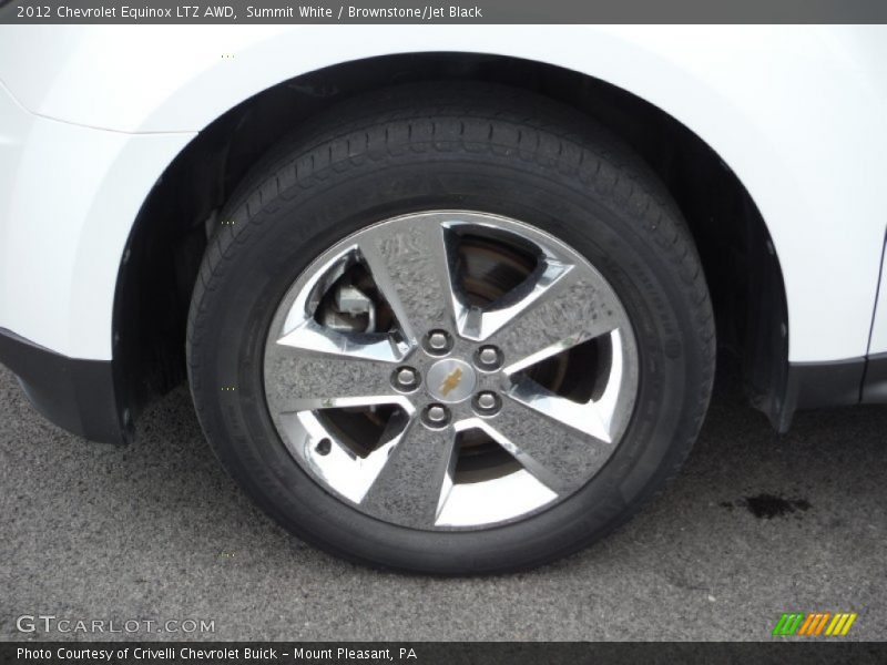 Summit White / Brownstone/Jet Black 2012 Chevrolet Equinox LTZ AWD