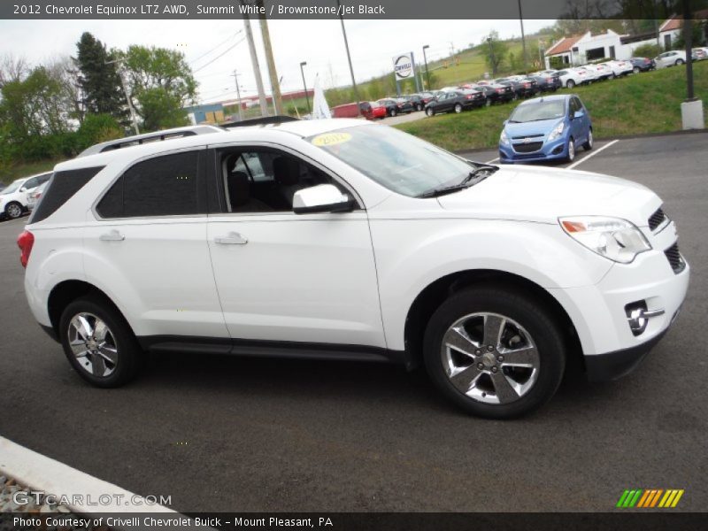 Summit White / Brownstone/Jet Black 2012 Chevrolet Equinox LTZ AWD