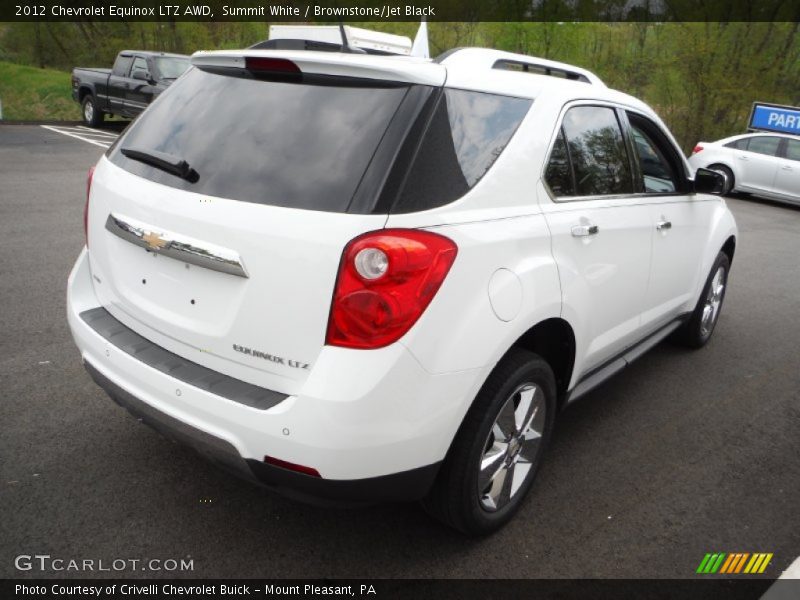 Summit White / Brownstone/Jet Black 2012 Chevrolet Equinox LTZ AWD