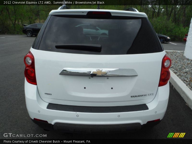 Summit White / Brownstone/Jet Black 2012 Chevrolet Equinox LTZ AWD