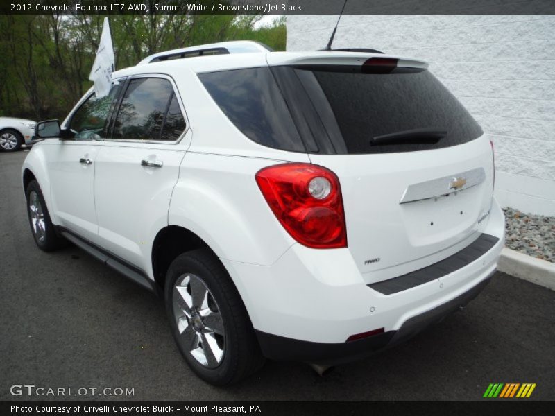 Summit White / Brownstone/Jet Black 2012 Chevrolet Equinox LTZ AWD