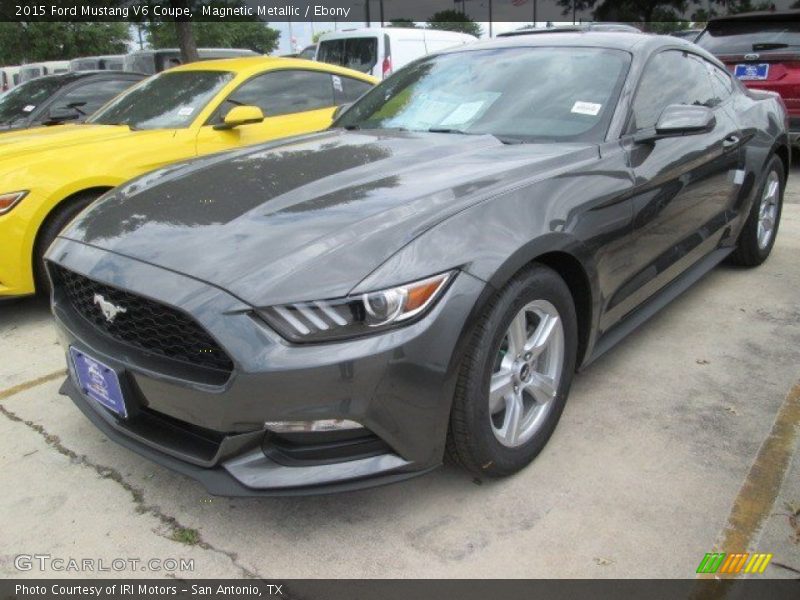 Magnetic Metallic / Ebony 2015 Ford Mustang V6 Coupe