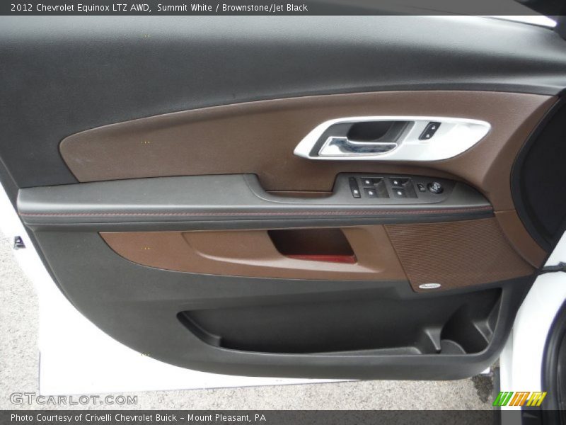 Summit White / Brownstone/Jet Black 2012 Chevrolet Equinox LTZ AWD