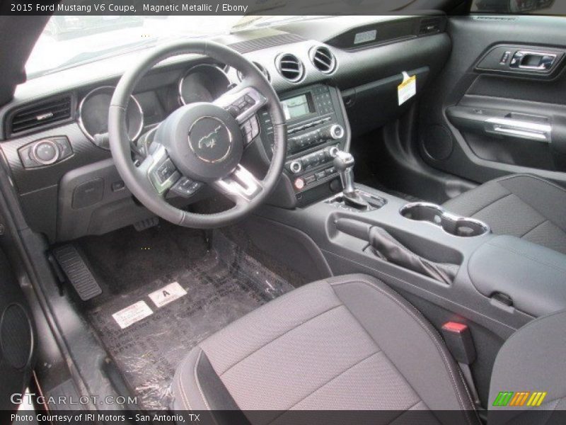 Magnetic Metallic / Ebony 2015 Ford Mustang V6 Coupe