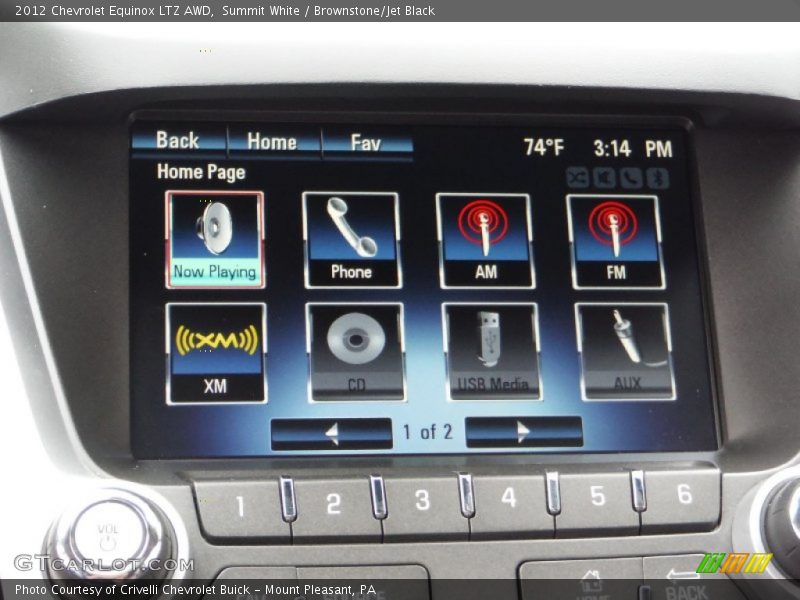 Summit White / Brownstone/Jet Black 2012 Chevrolet Equinox LTZ AWD