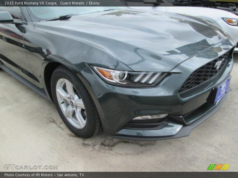 Guard Metallic / Ebony 2015 Ford Mustang V6 Coupe