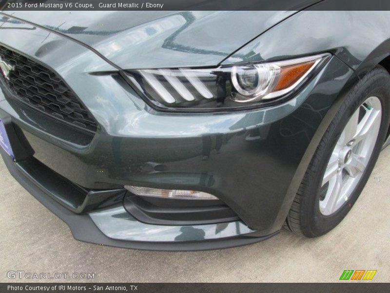 Guard Metallic / Ebony 2015 Ford Mustang V6 Coupe