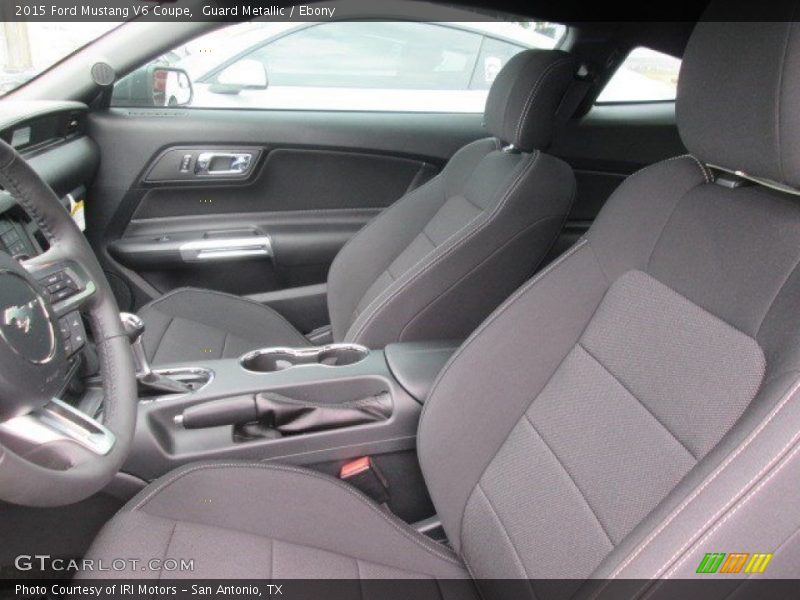 Guard Metallic / Ebony 2015 Ford Mustang V6 Coupe