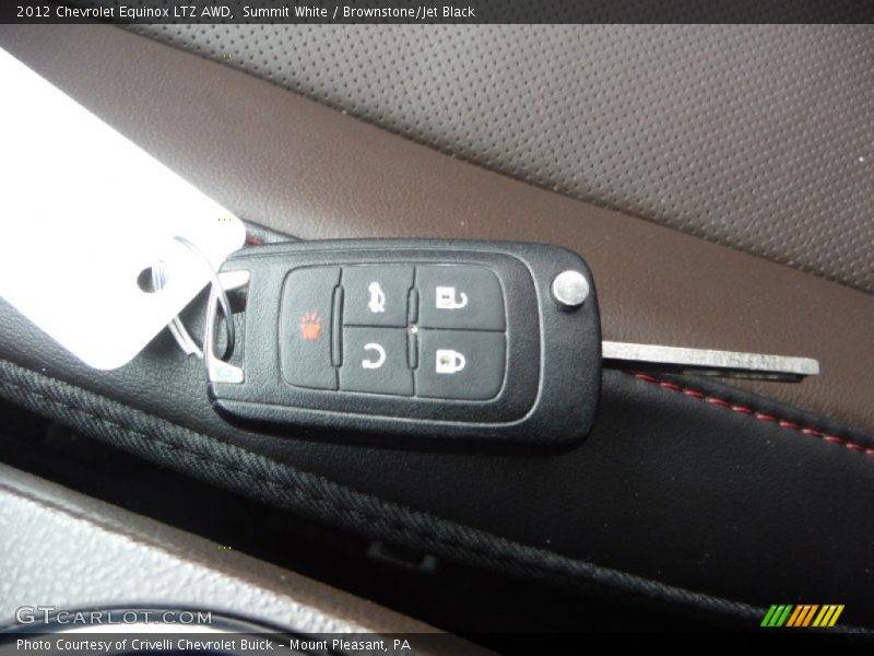Summit White / Brownstone/Jet Black 2012 Chevrolet Equinox LTZ AWD