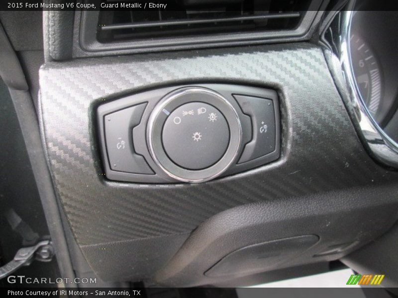 Guard Metallic / Ebony 2015 Ford Mustang V6 Coupe