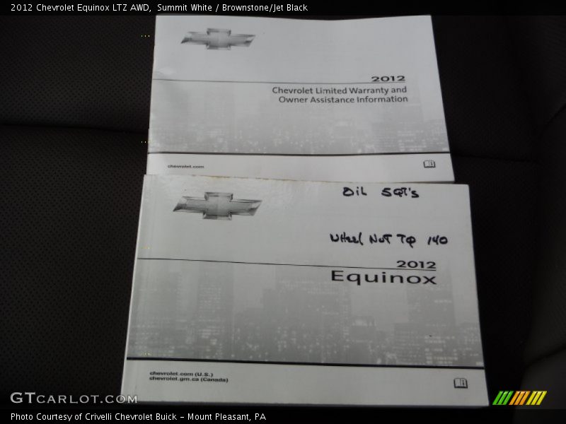 Summit White / Brownstone/Jet Black 2012 Chevrolet Equinox LTZ AWD