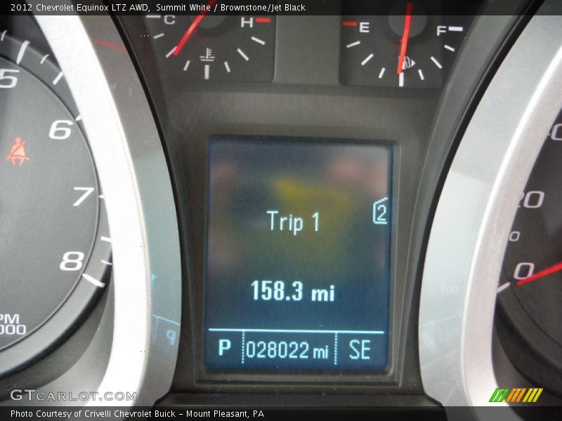 Summit White / Brownstone/Jet Black 2012 Chevrolet Equinox LTZ AWD