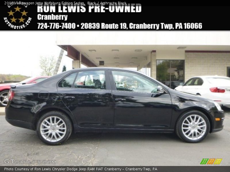 Black / Anthracite Black 2008 Volkswagen Jetta Wolfsburg Edition Sedan