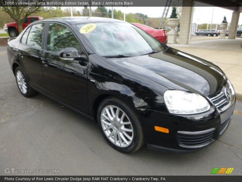 Black / Anthracite Black 2008 Volkswagen Jetta Wolfsburg Edition Sedan