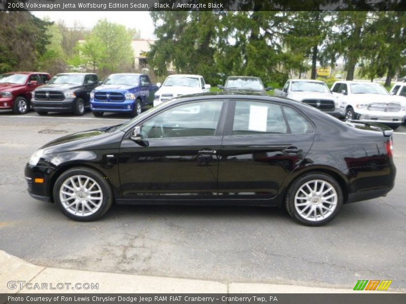 Black / Anthracite Black 2008 Volkswagen Jetta Wolfsburg Edition Sedan