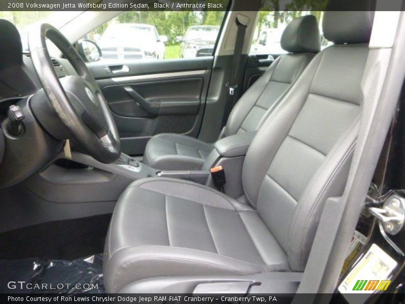  2008 Jetta Wolfsburg Edition Sedan Anthracite Black Interior