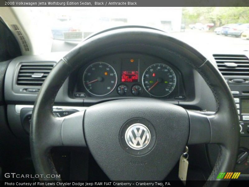 Black / Anthracite Black 2008 Volkswagen Jetta Wolfsburg Edition Sedan
