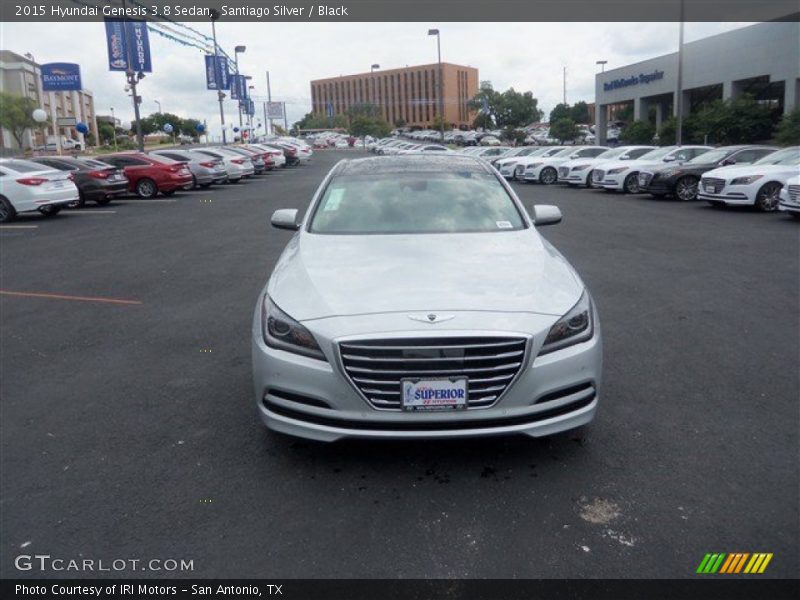Santiago Silver / Black 2015 Hyundai Genesis 3.8 Sedan
