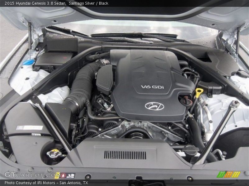 Santiago Silver / Black 2015 Hyundai Genesis 3.8 Sedan