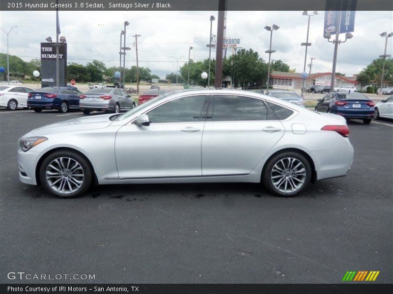 Santiago Silver / Black 2015 Hyundai Genesis 3.8 Sedan