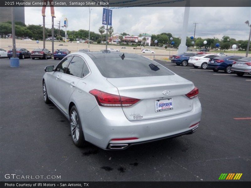 Santiago Silver / Black 2015 Hyundai Genesis 3.8 Sedan