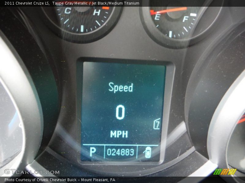 Taupe Gray Metallic / Jet Black/Medium Titanium 2011 Chevrolet Cruze LS