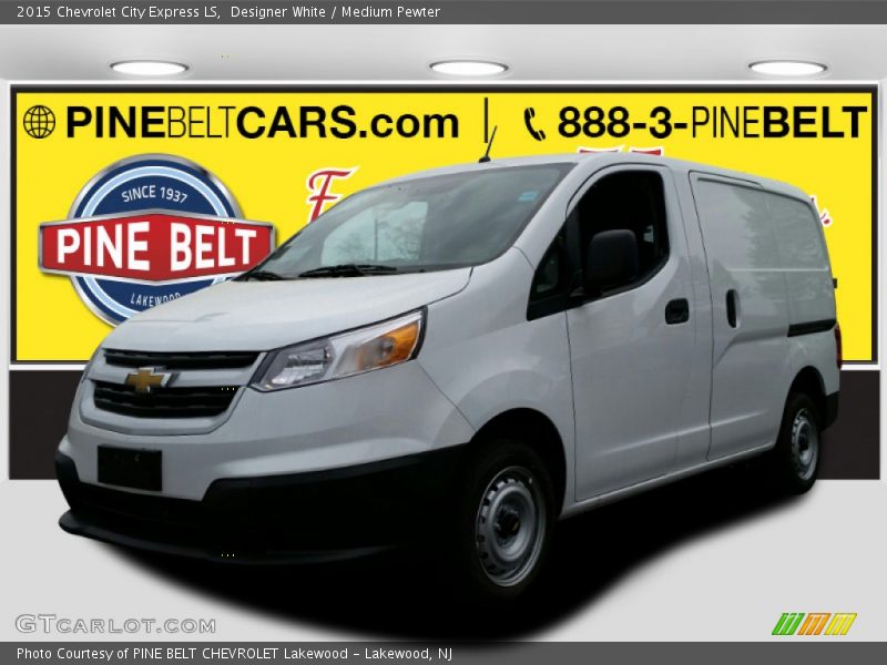 Designer White / Medium Pewter 2015 Chevrolet City Express LS