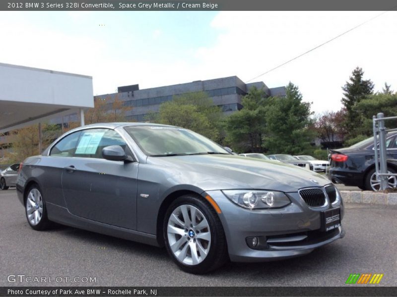 Space Grey Metallic / Cream Beige 2012 BMW 3 Series 328i Convertible